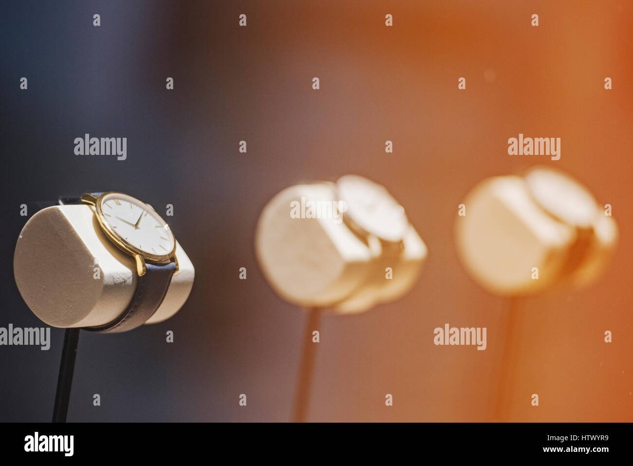 Men watches in a showcase of a luxury store in London Stock Photo Alamy