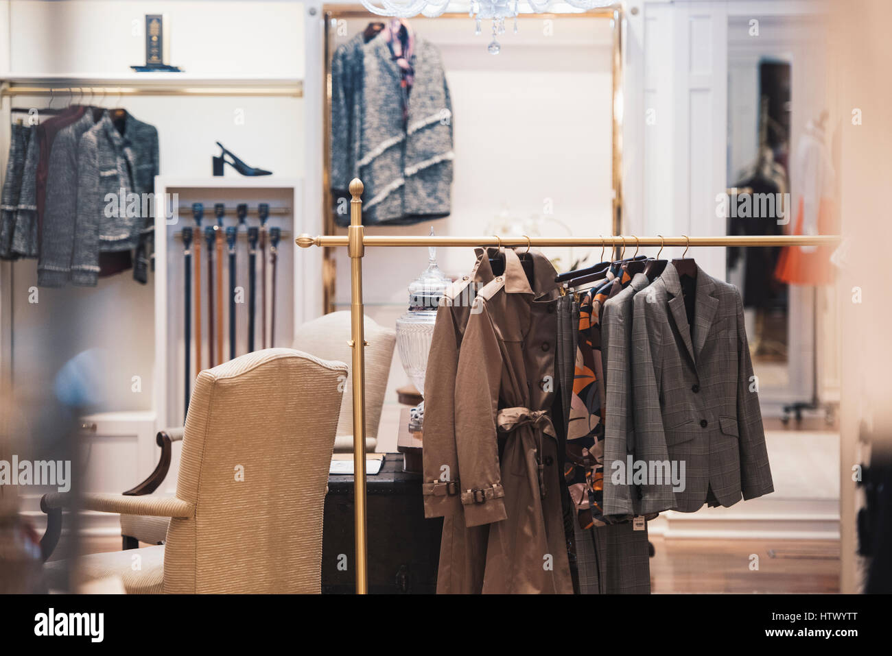 Women clothes in a shop in London Stock Photo Alamy