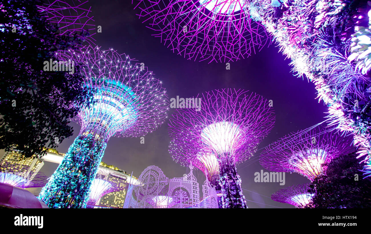 Gardens by the Bay Sinagpore Stock Photo