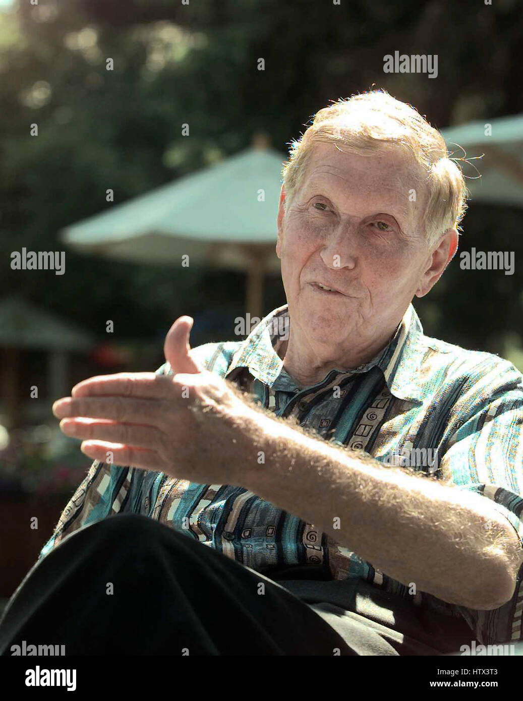 Sumner Redstone of Viacom at the Allen and Co. media conference on July 10, 1999 in Sun Valley, Idaho. Photo by Francis Specker Stock Photo