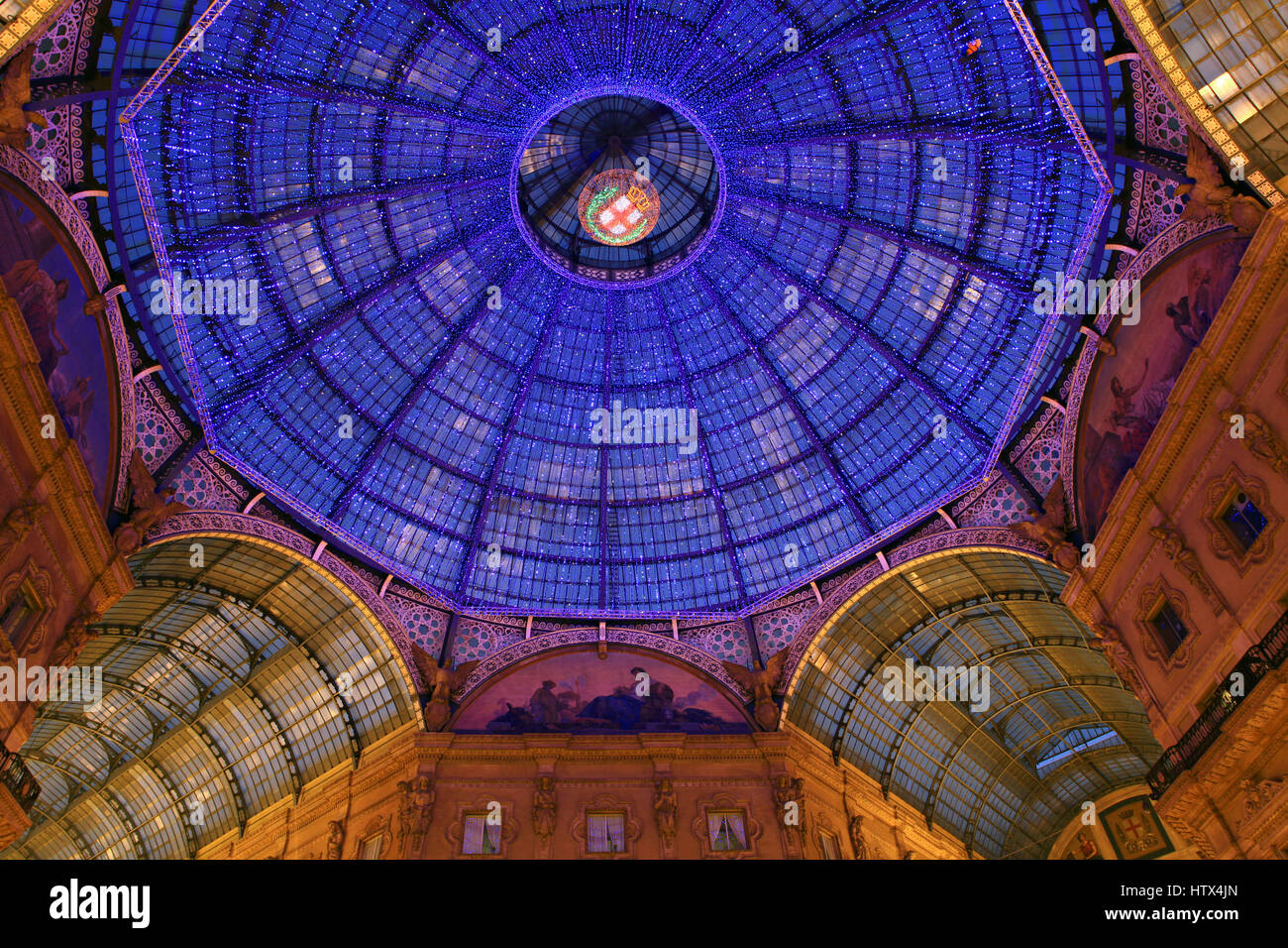 Galleria Vittorio Emanuele II in Milan, Italy Stock Photo