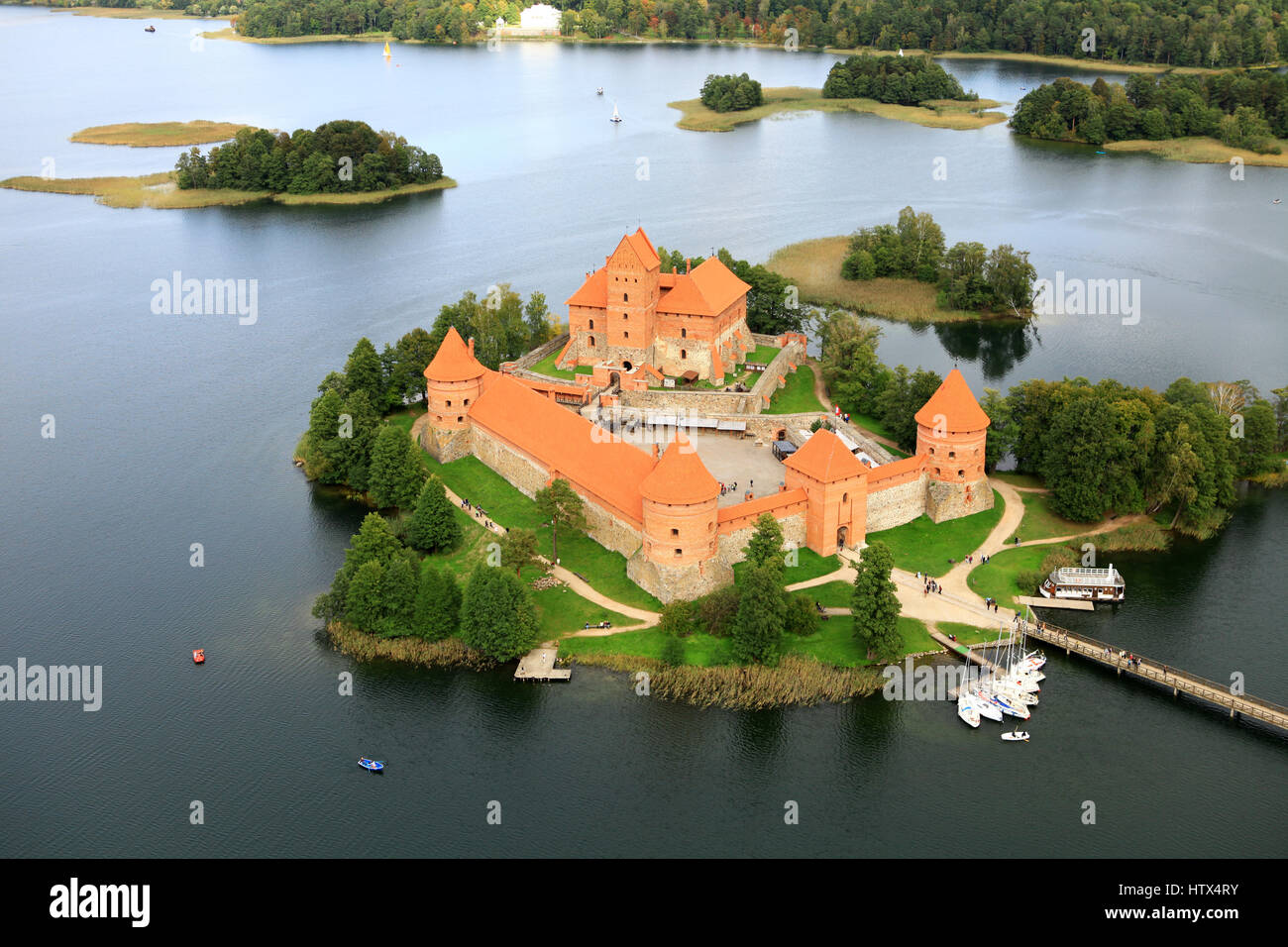 Trakai Island Castle Stock Photo