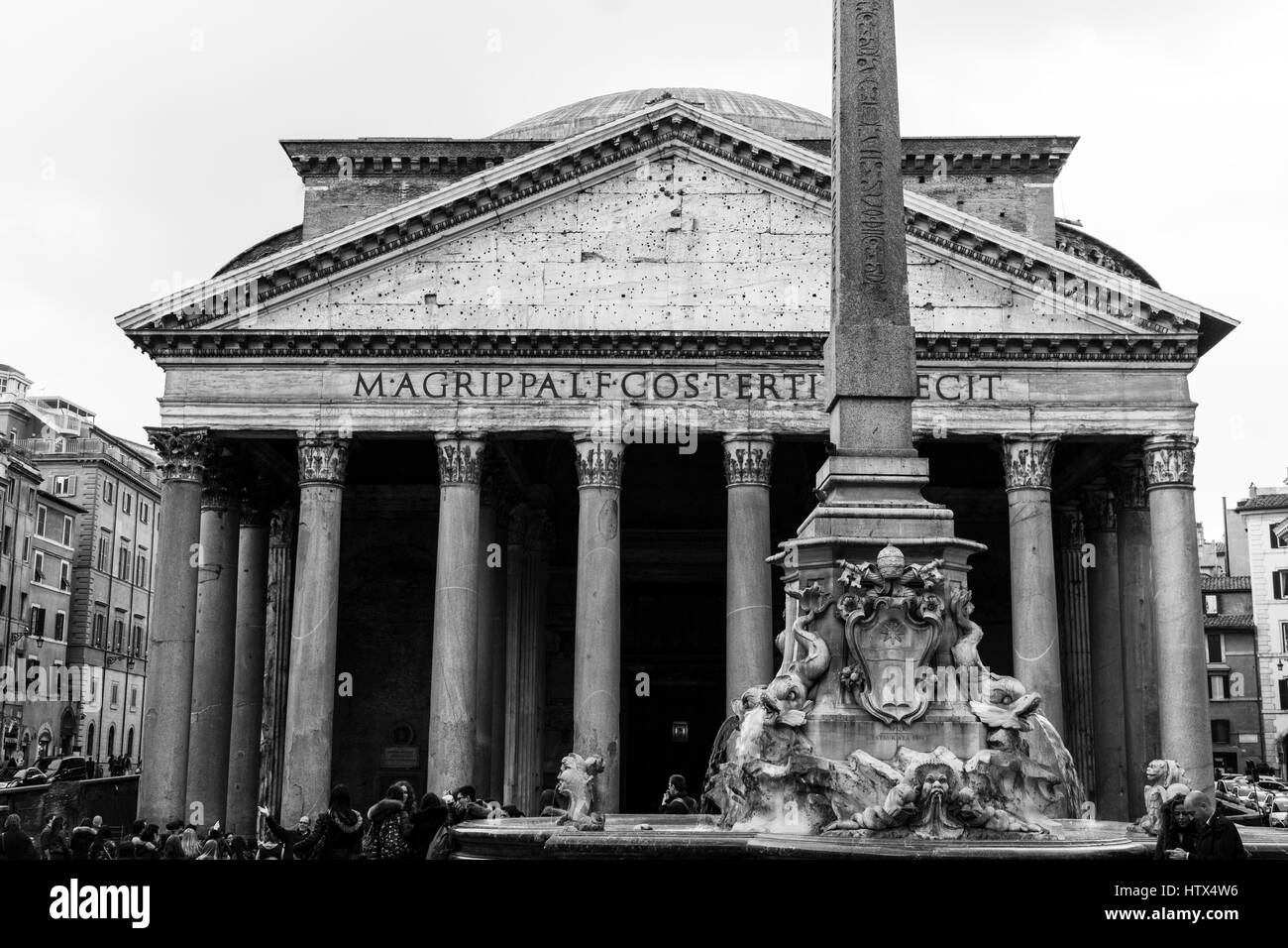 The Pantheon (118-128 AD) in Rome, Italy. Stock Photo