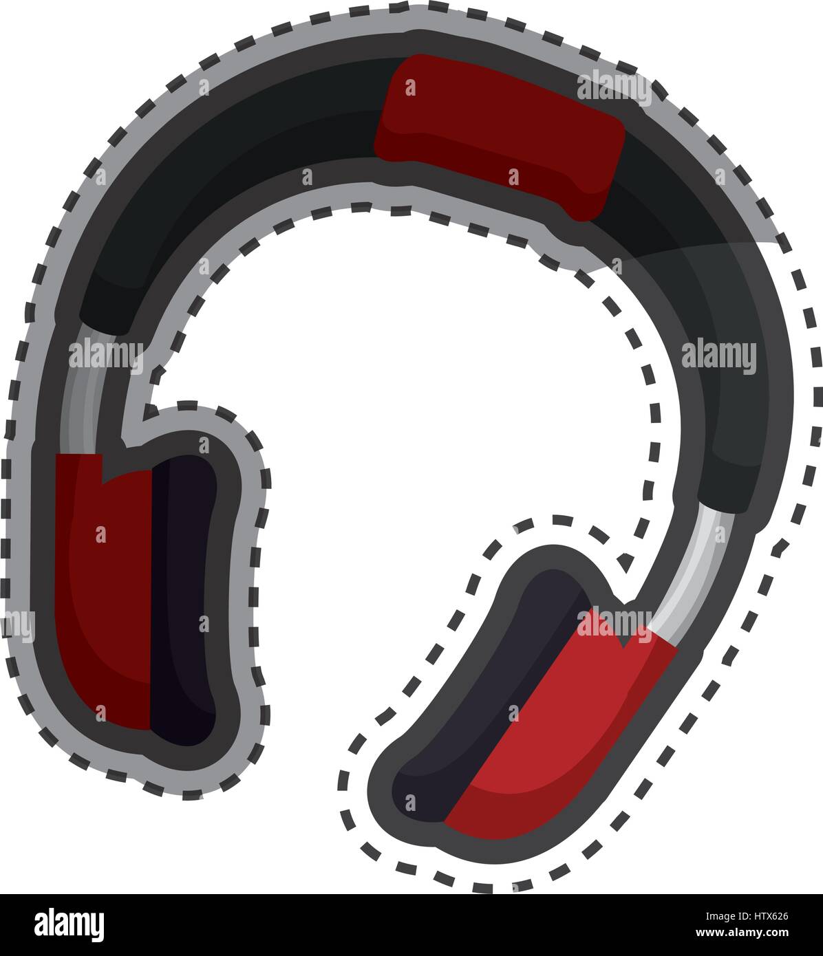 headphone music device icon Stock Vector Image & Art - Alamy