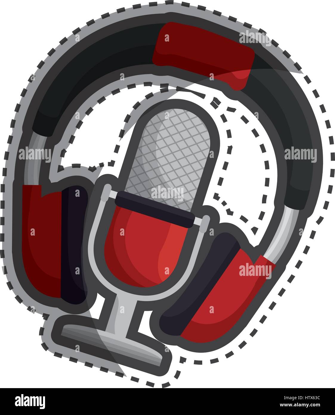headphone music device icon Stock Vector Image & Art - Alamy