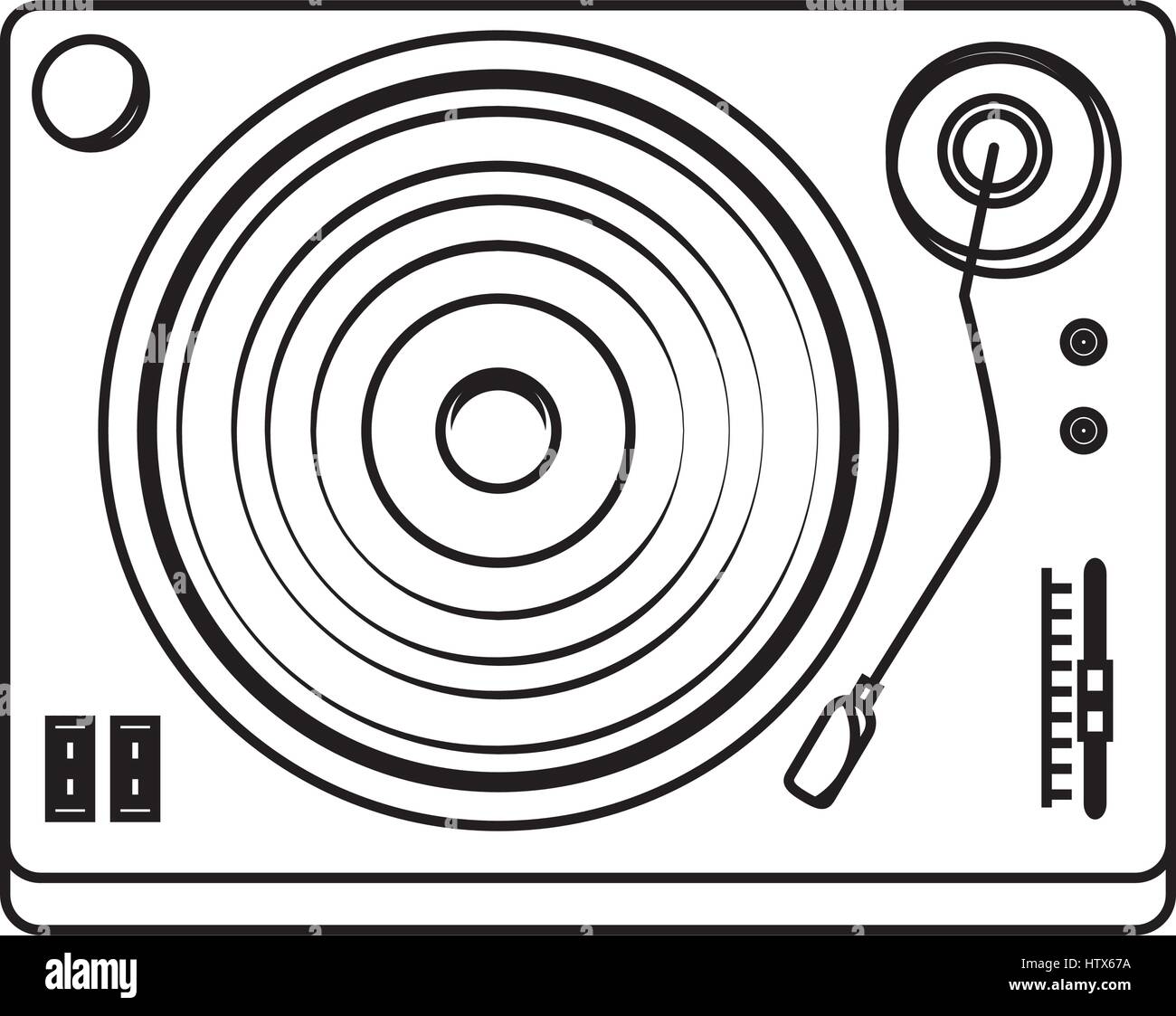 Lp Player Drawing player lp old music Stock Vector Image & Art - Alamy