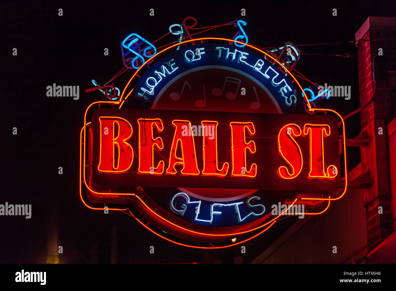 Beale Street is one of the most visited streets in Memphis, Tennessee ...