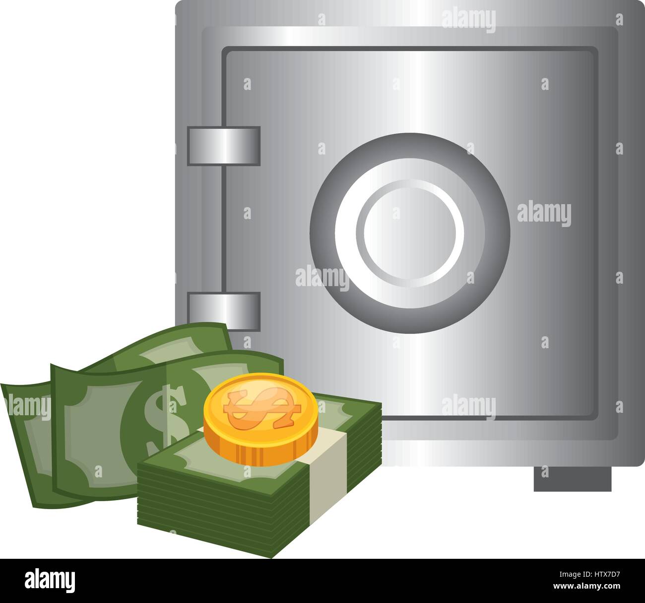safe box money icon Stock Vector Image & Art - Alamy