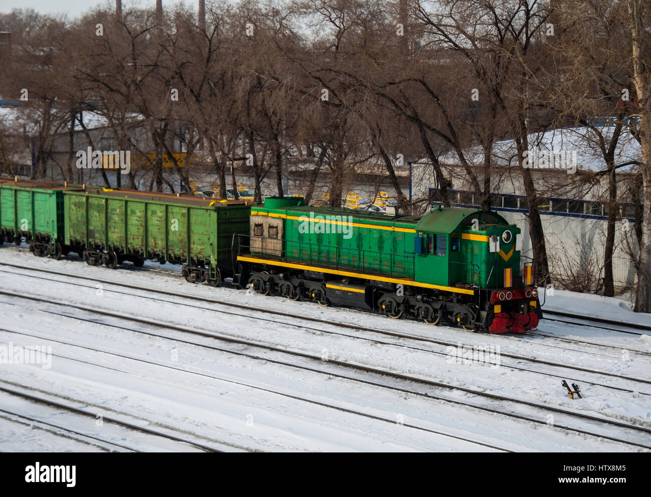 railroad station Stock Photo