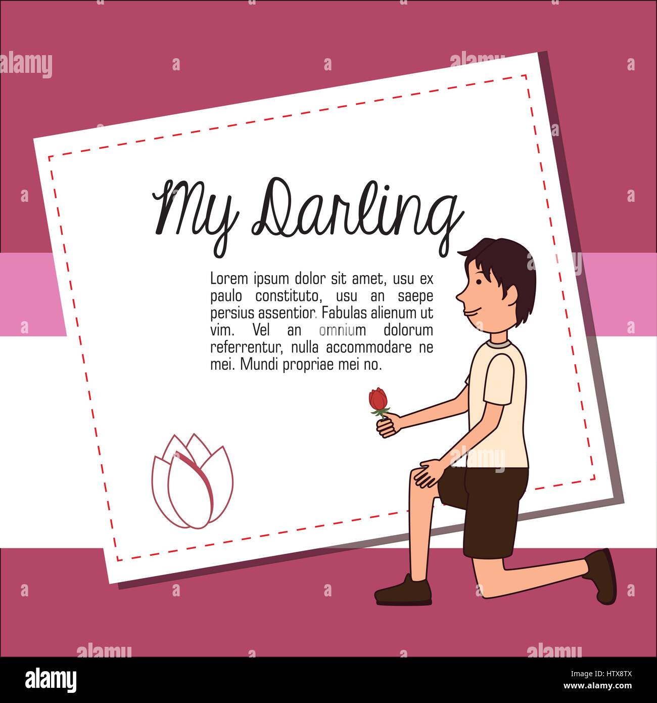 Friend design over pink background vector illustration Stock Vector ...