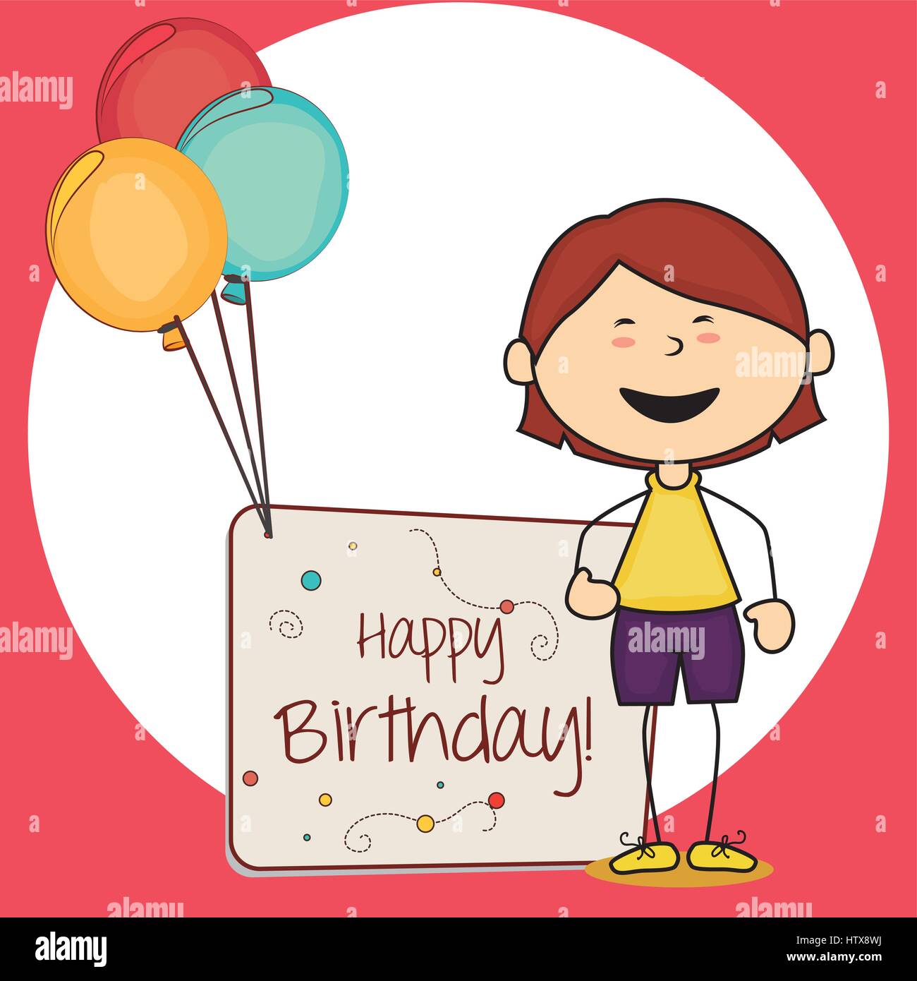 Kids Design Over Red Background Vector Illustration Stock Vector Image Art Alamy