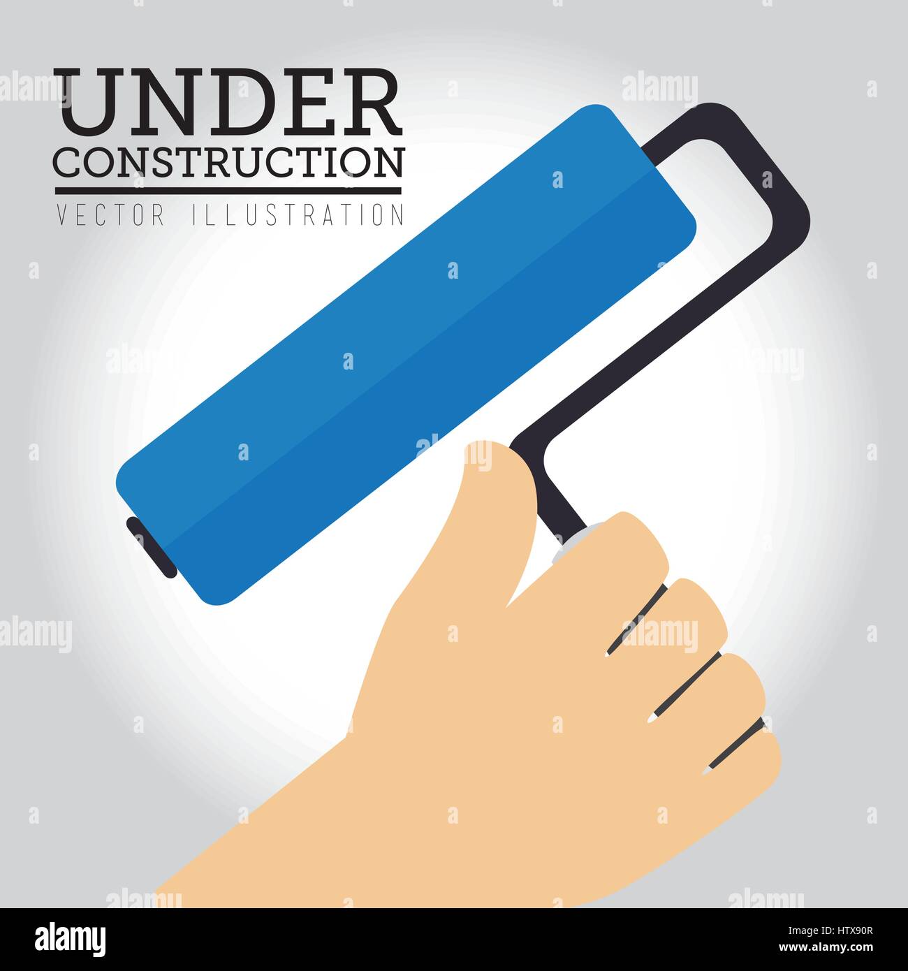 Construction design over gray background vector illustration Stock ...