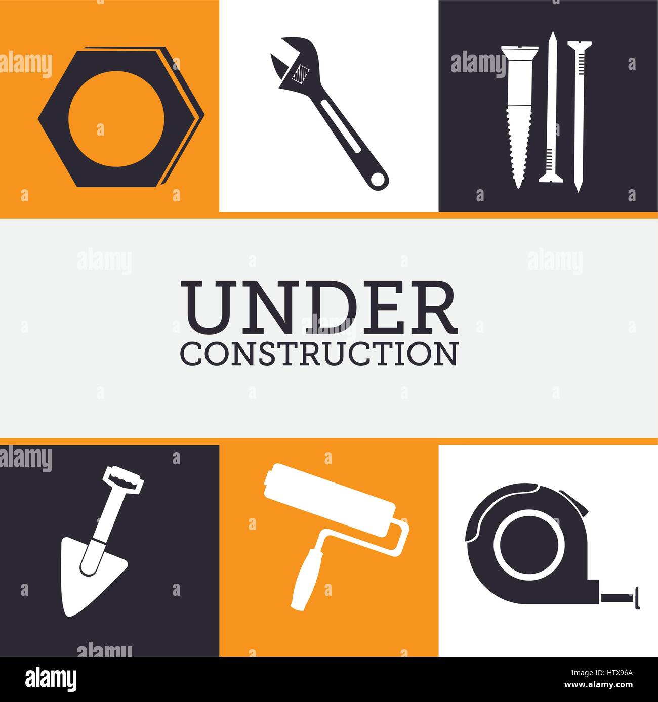 Construction design over white background vector illustration Stock ...