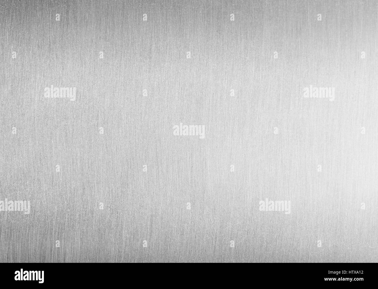 Brushed clean metal background. Stainless shiny blank steel texture Stock Photo