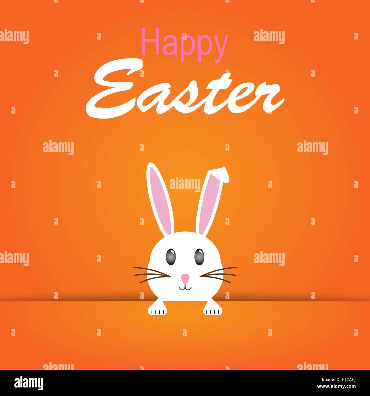 Cartoon easter eggs and bunnies Stock Vector Images Alamy
