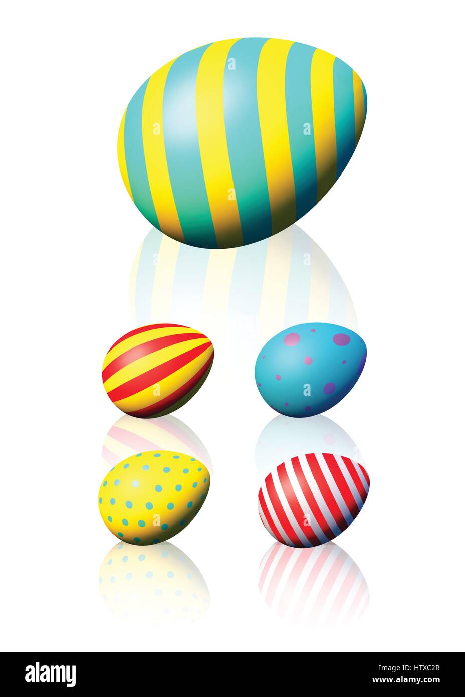 Easter eggs set Stock Vector Image & Art - Alamy