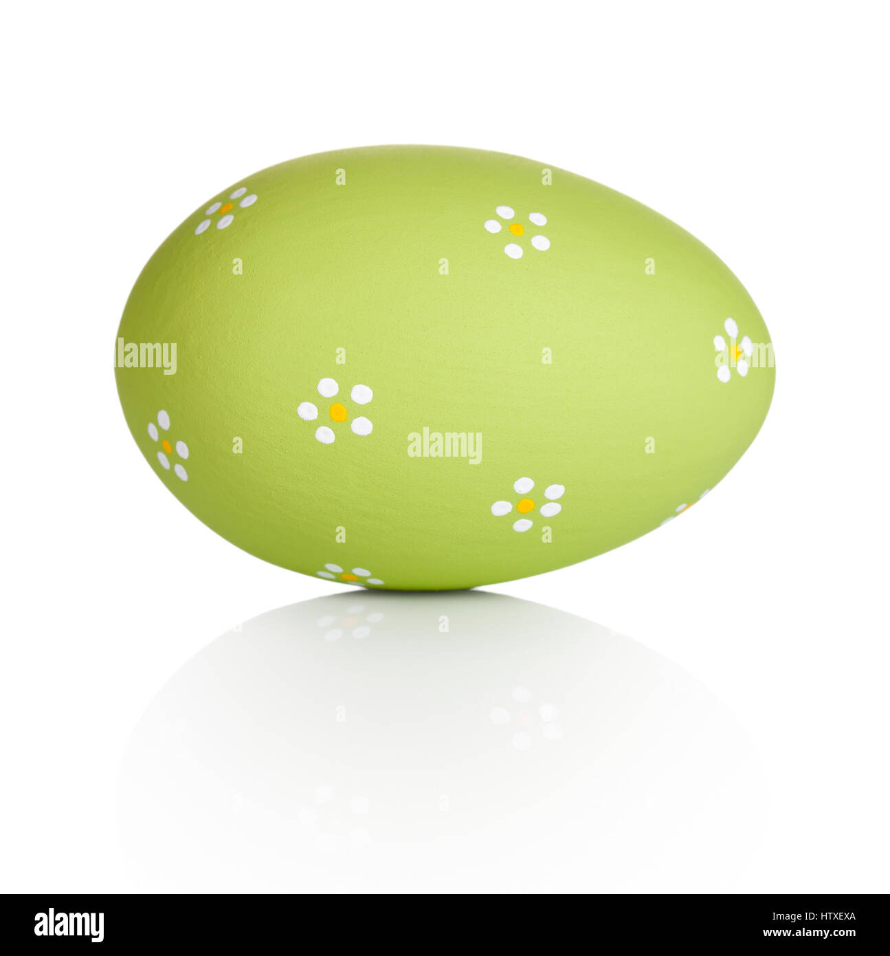 Easter handpaint egg isolated on white background Stock Photo - Alamy
