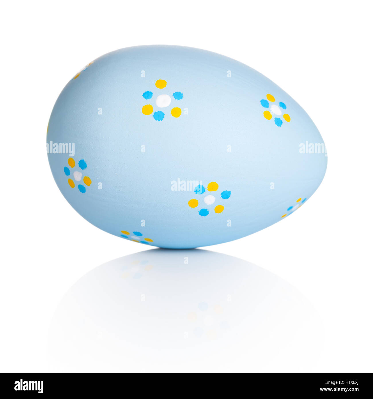 Easter handpaint egg isolated on white background Stock Photo - Alamy