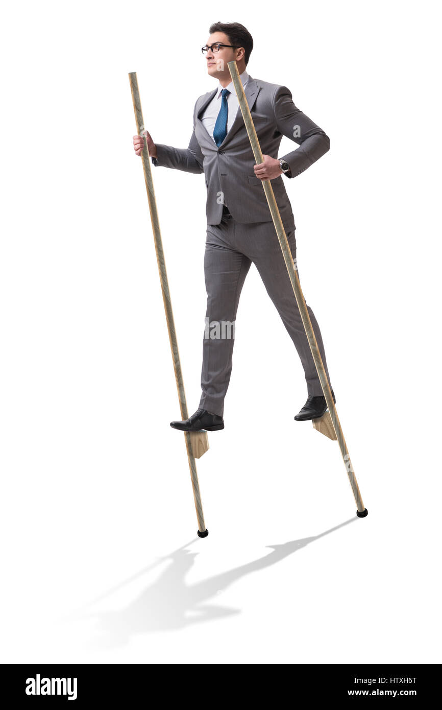 Stilts man high tall Cut Out Stock Images & Pictures Alamy