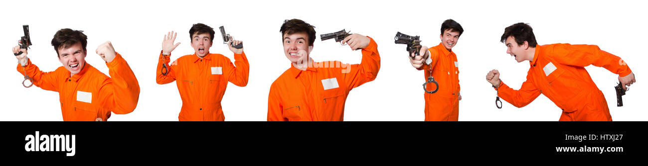 Funny prison inmate in concept Stock Photo - Alamy