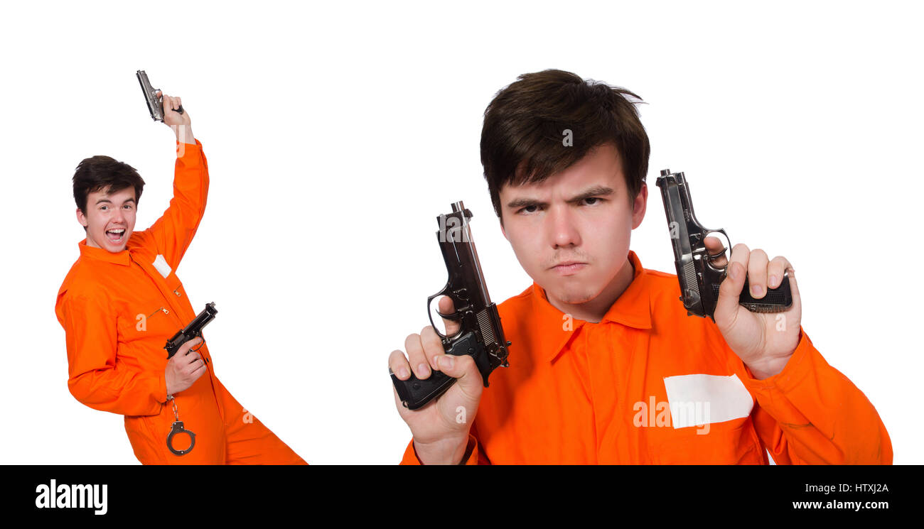 Funny prison inmate in concept Stock Photo - Alamy