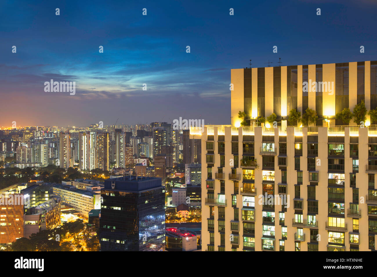 View of High rise apartments singapore hi-res stock photography and images - Alamy