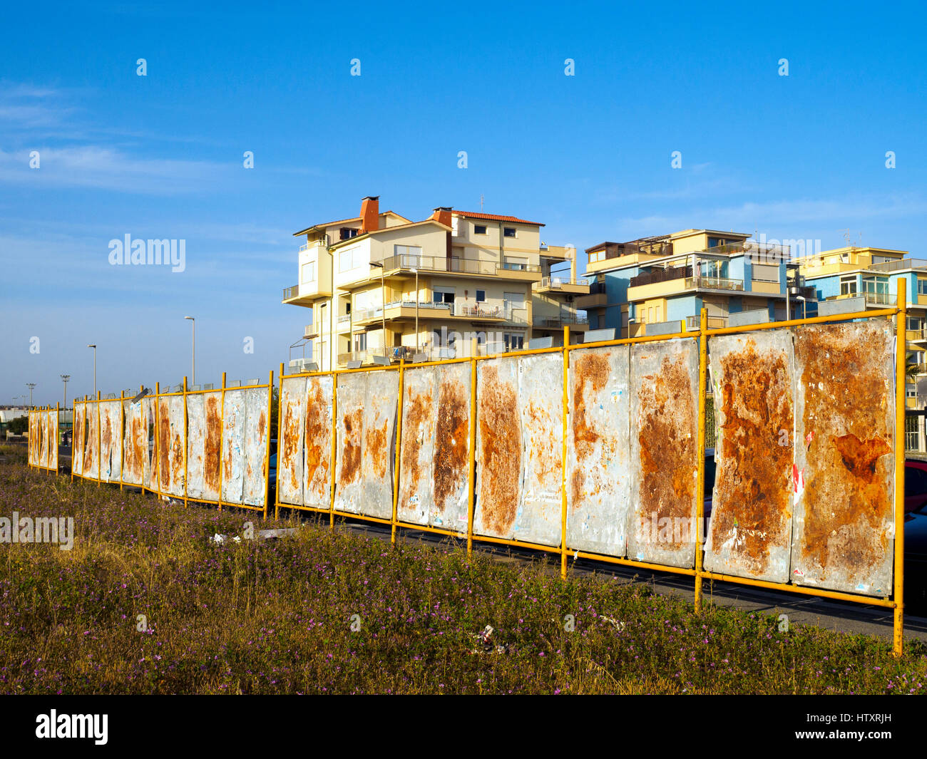 Rusty Rome Rusty sheet metal in Ostia Lido - rome, Italy Stock Photo - Alamy