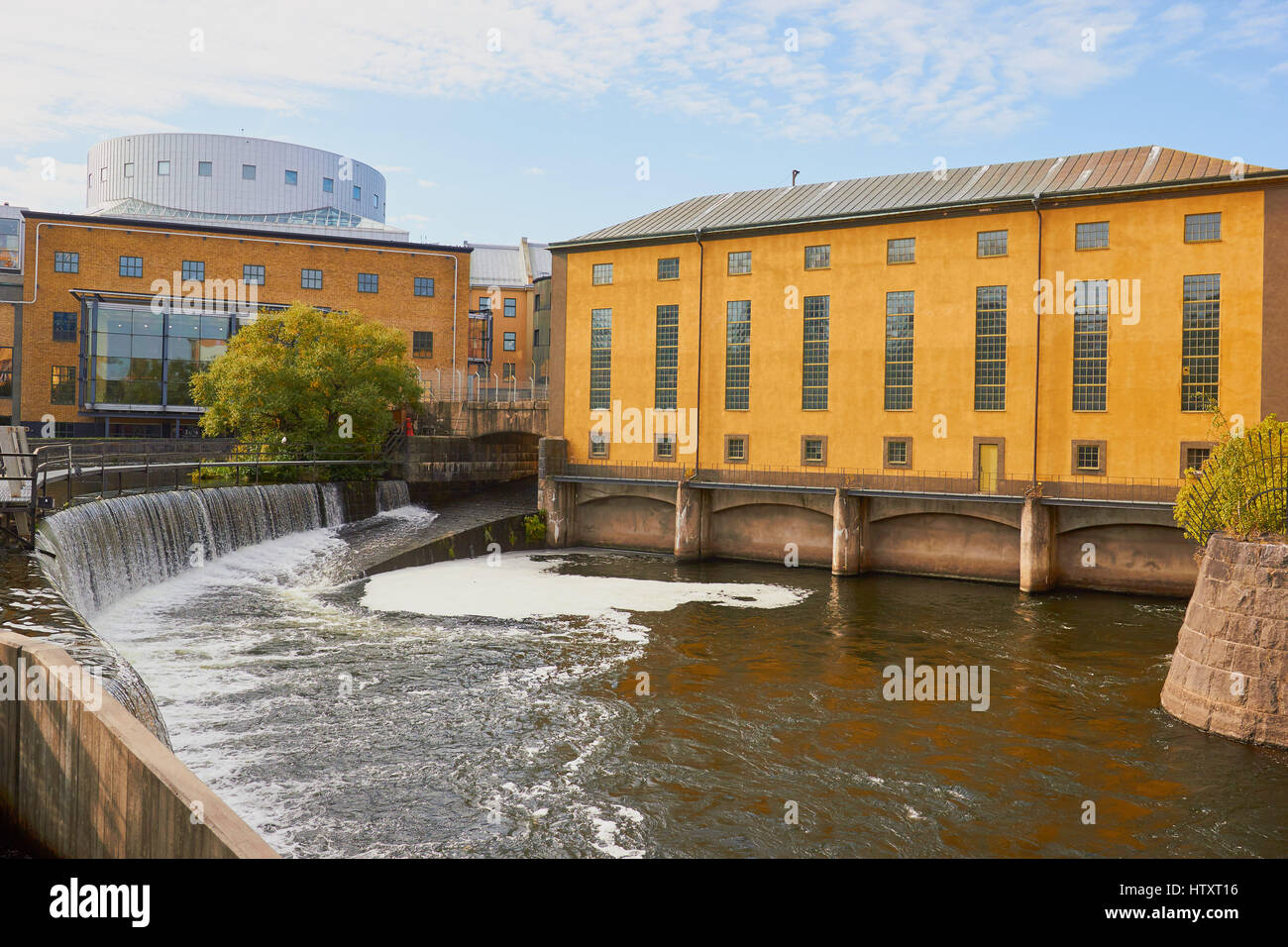 Industrial landscape, Norrkoping, Ostergotland, Sweden, Scandinavia Stock Photo