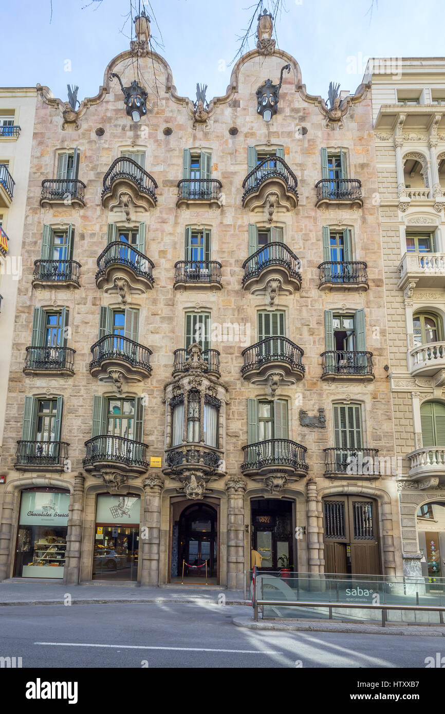 Casa Calvet Was Designed By Antoni Gaudi For A Textile Manufacturer Stock Photo Alamy