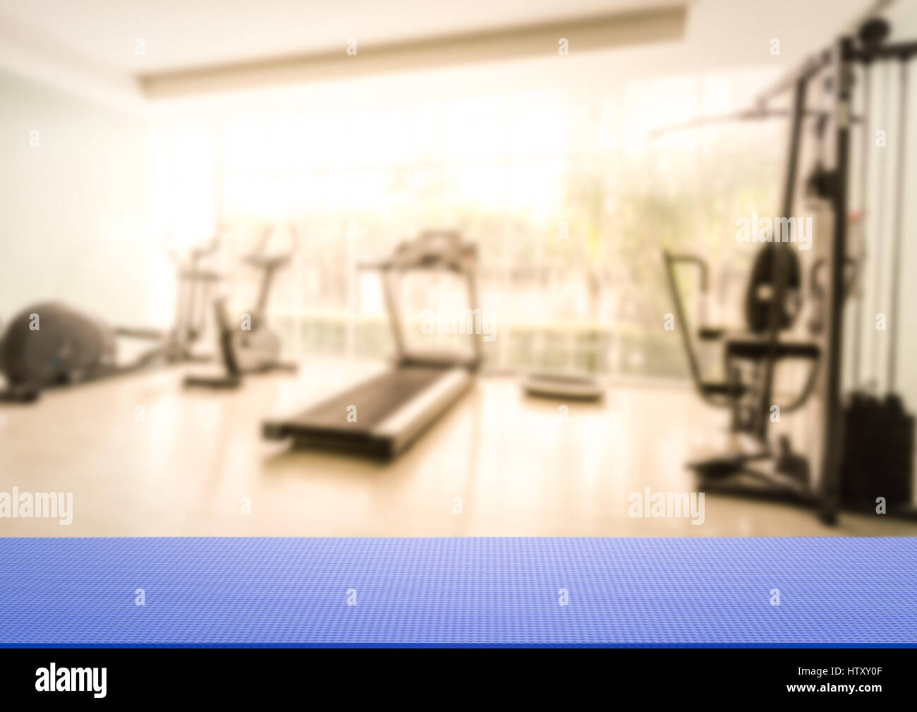 3d rendering yoga mat on fitness gym background Stock Photo - Alamy