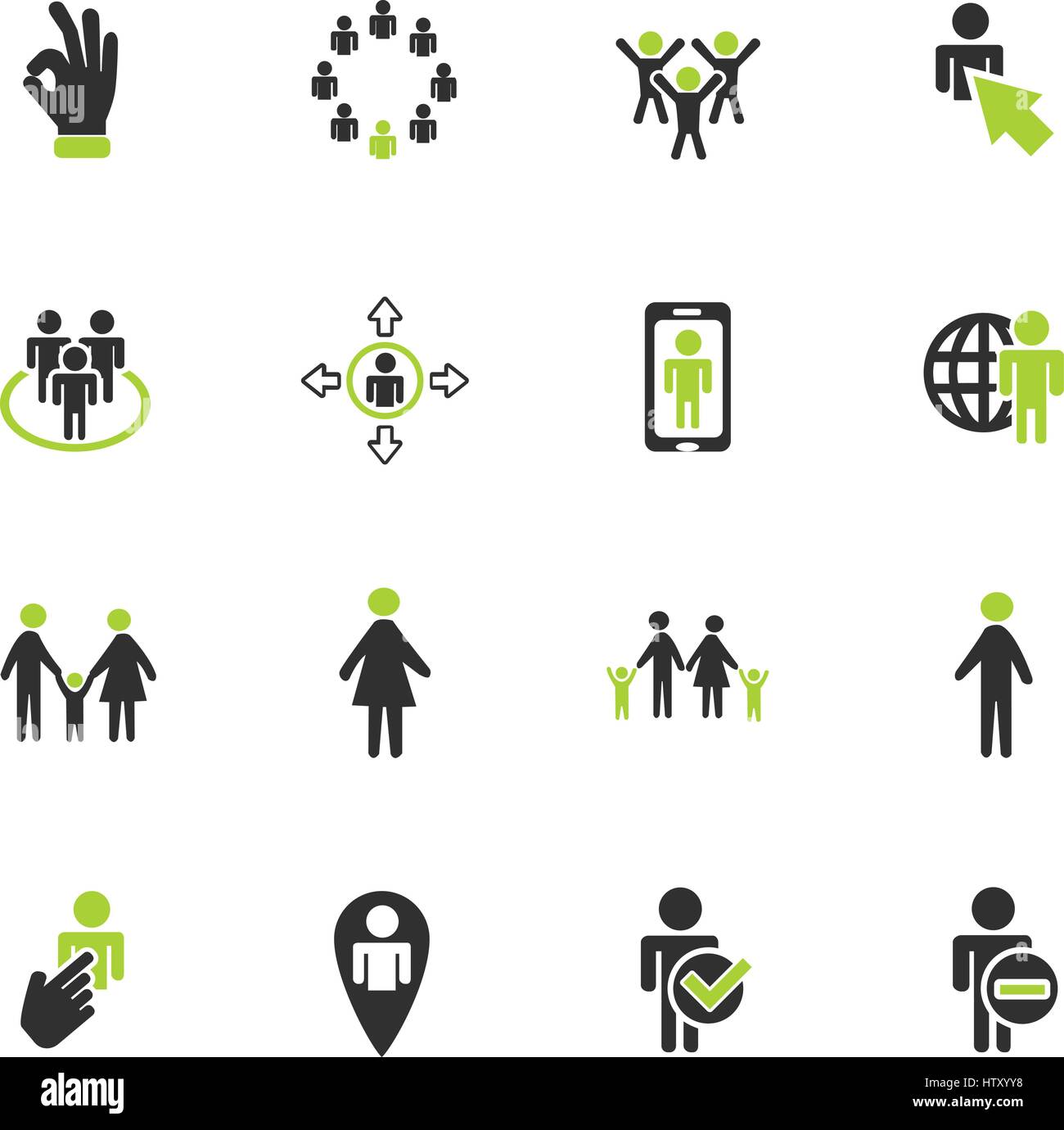 community web icons for user interface design Stock Vector Image & Art ...