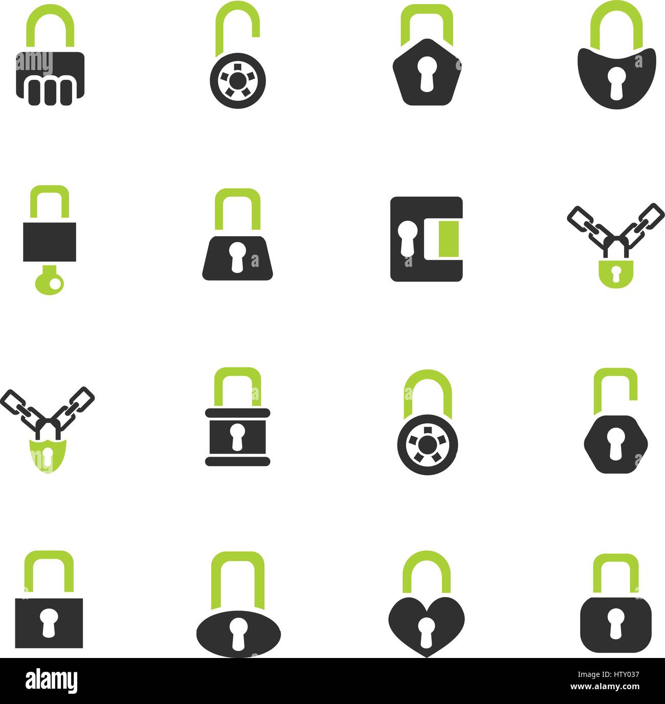 lock web icons for user interface design Stock Vector Image & Art - Alamy