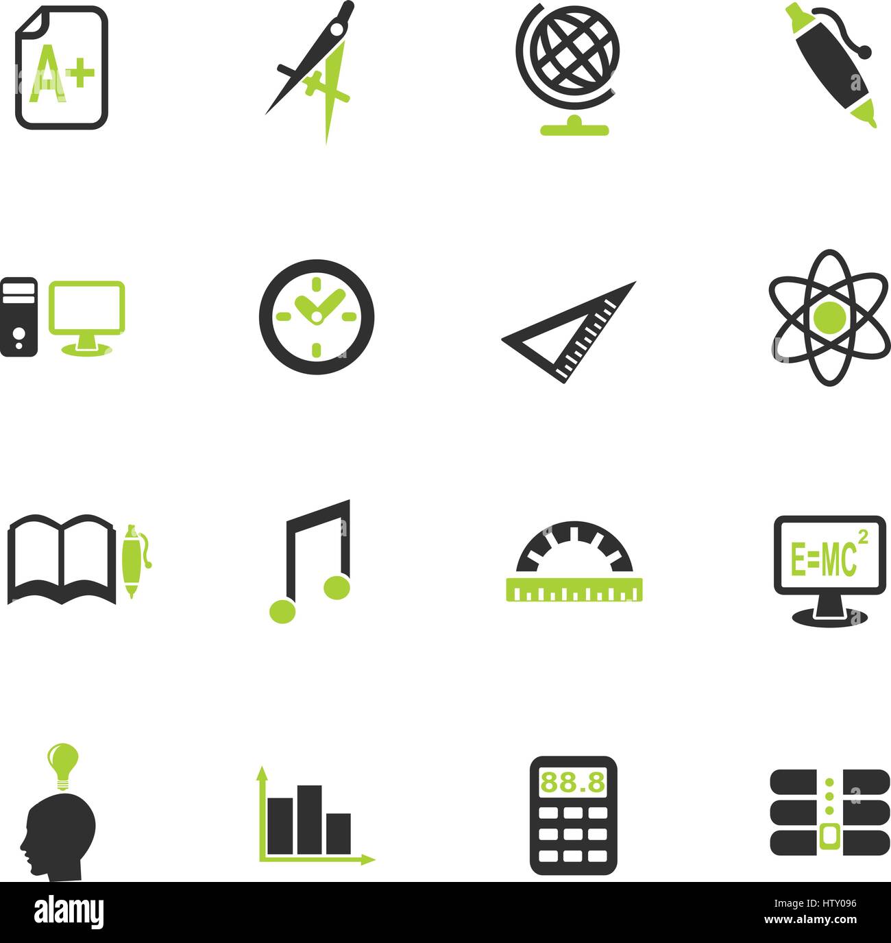 university web icons for user interface design Stock Vector