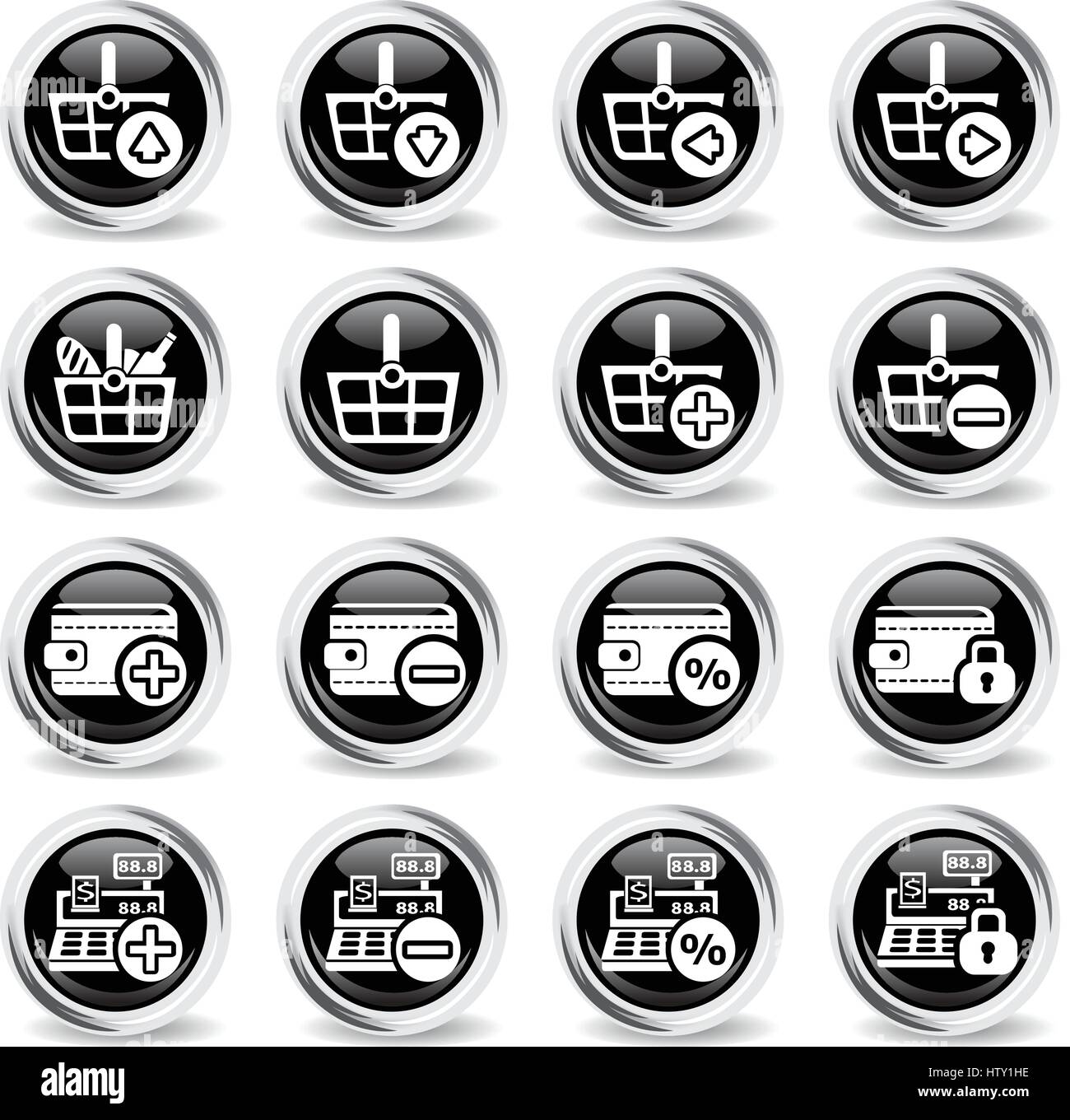 marketing and e-commerce icons for web and user interface Stock Vector ...