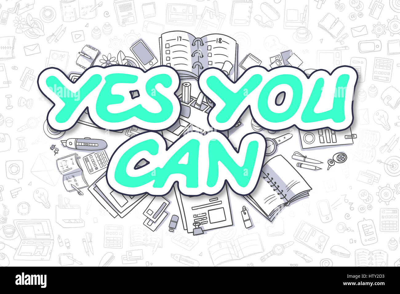 Yes You Can Motivational Words Quotes Concept Stock Photo - Download Image  Now - Encouragement, Yes - Single Word, Can - iStock