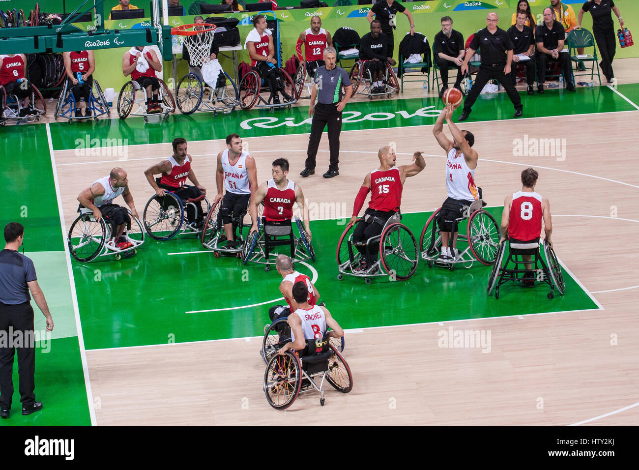 Wheelchair Basketball competition during Rio 2016 summer paralympic
