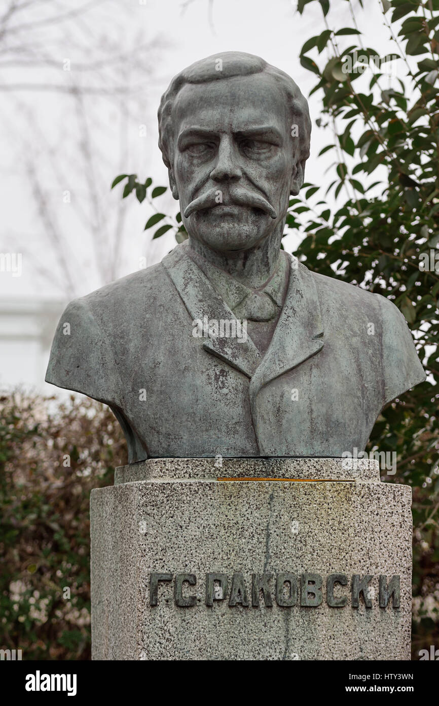 Monument to the national hero Georgi Sava Rakovski situated in the ...