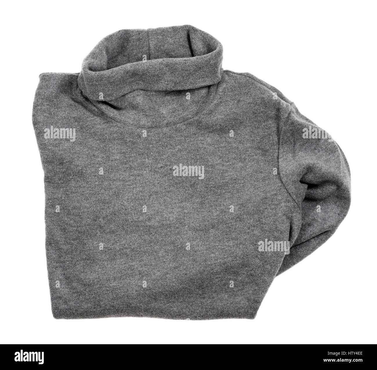 Turtle Neck Knit Sweater Gray
