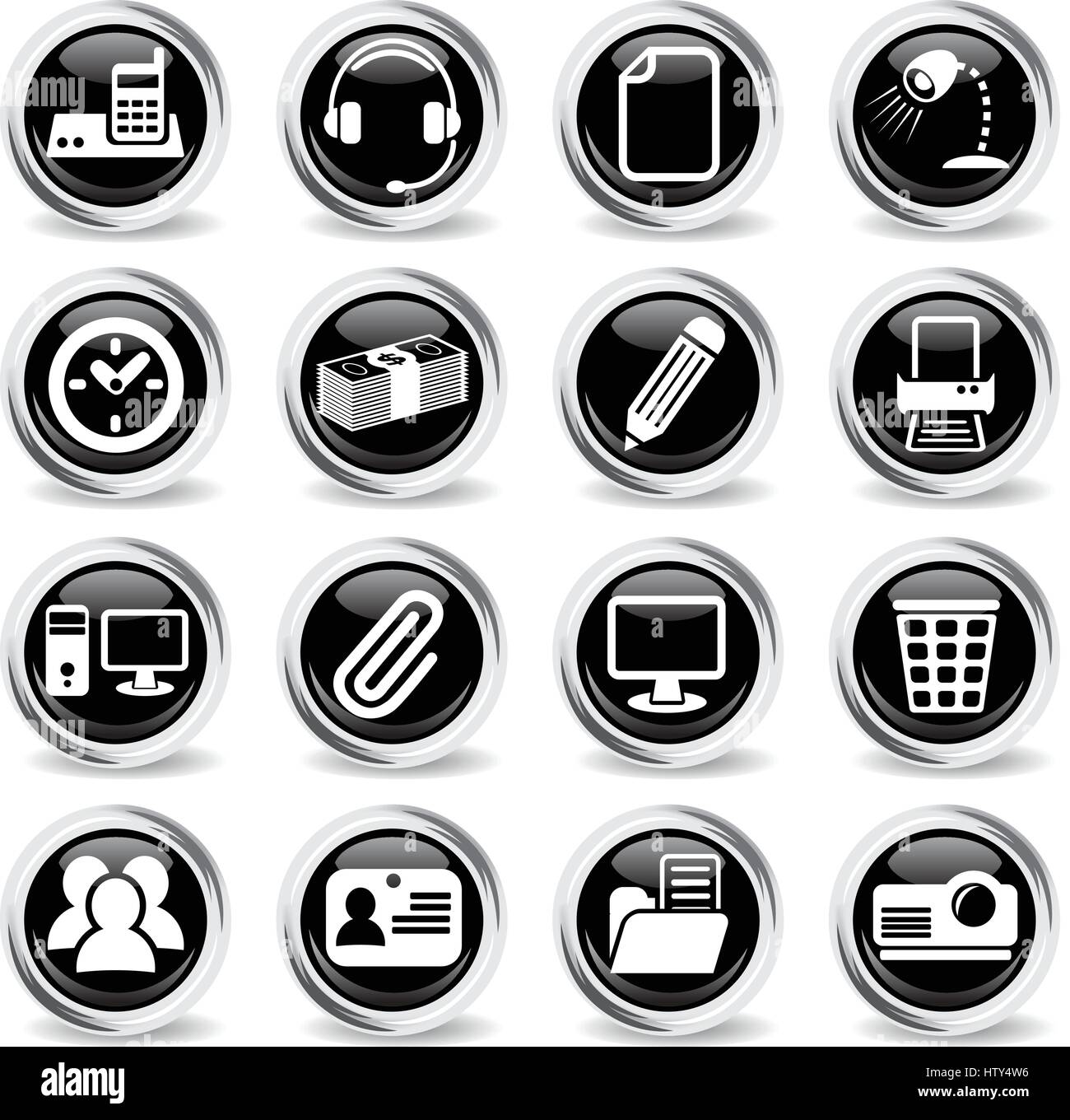 office web icons for user interface design Stock Vector Image & Art - Alamy