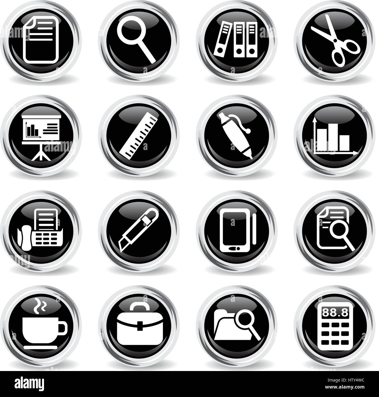 office web icons for user interface design Stock Vector Image & Art - Alamy