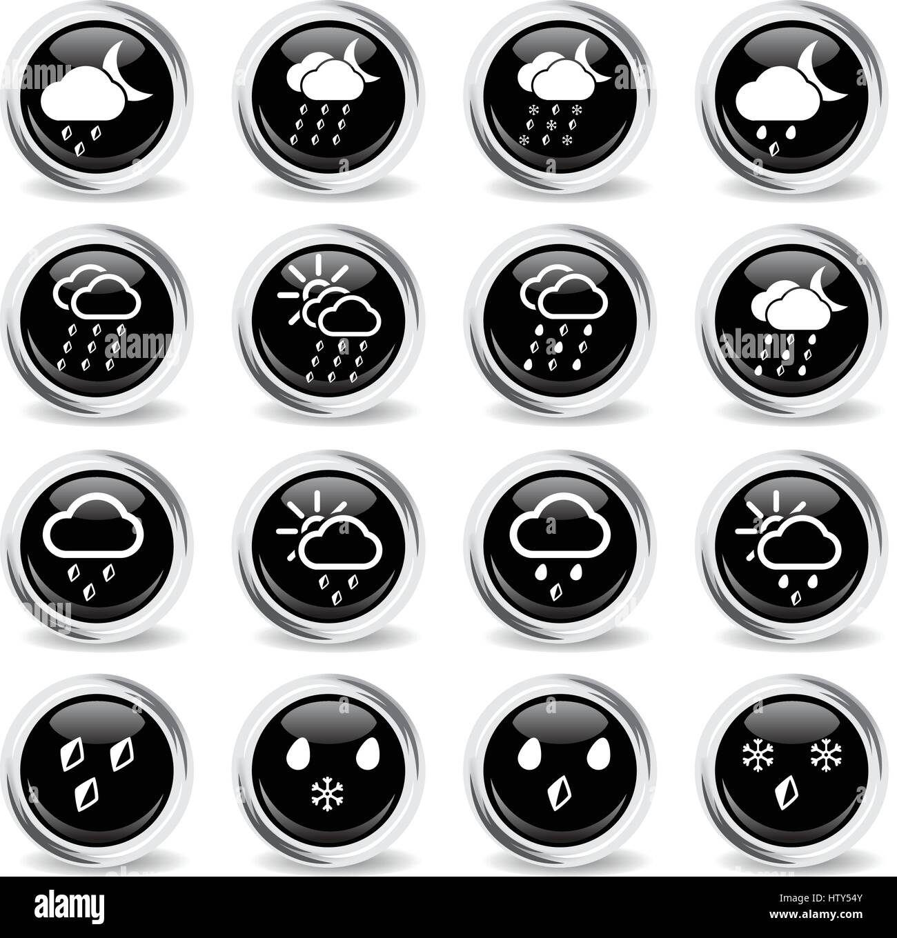 Weather simply icons for web and user interface Stock Vector Image ...