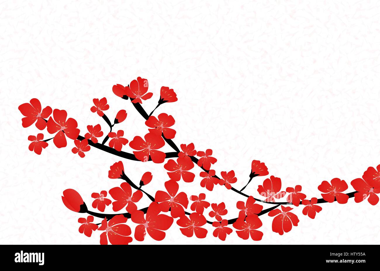 Abstract Floral Sakura Flower Japanese Natural Background Vector Stock