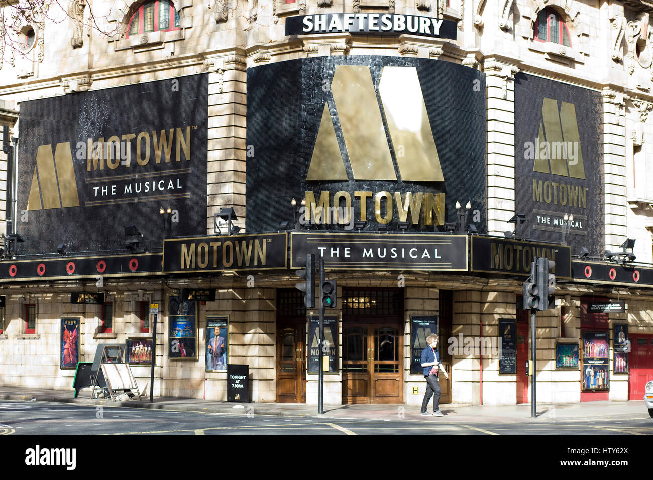 Poster advertising Motown the musical Stock Photo