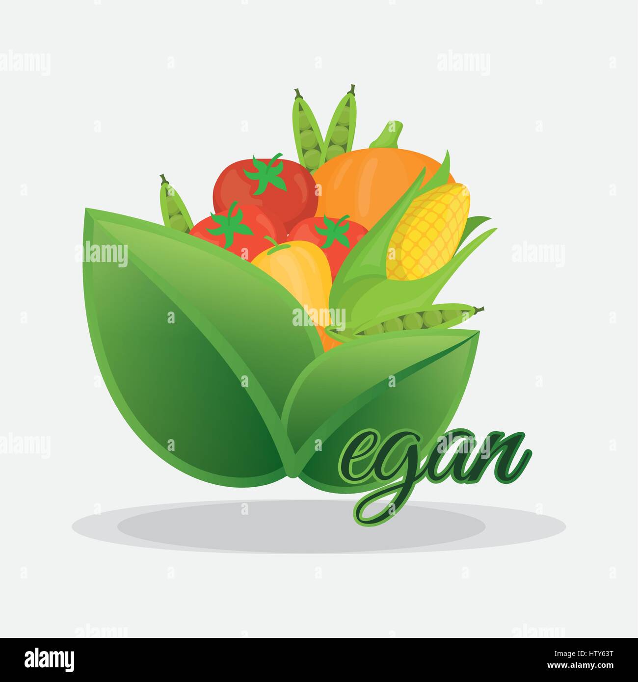 vegan healthy nutrition fruits and vegetables Stock Vector Image & Art ...