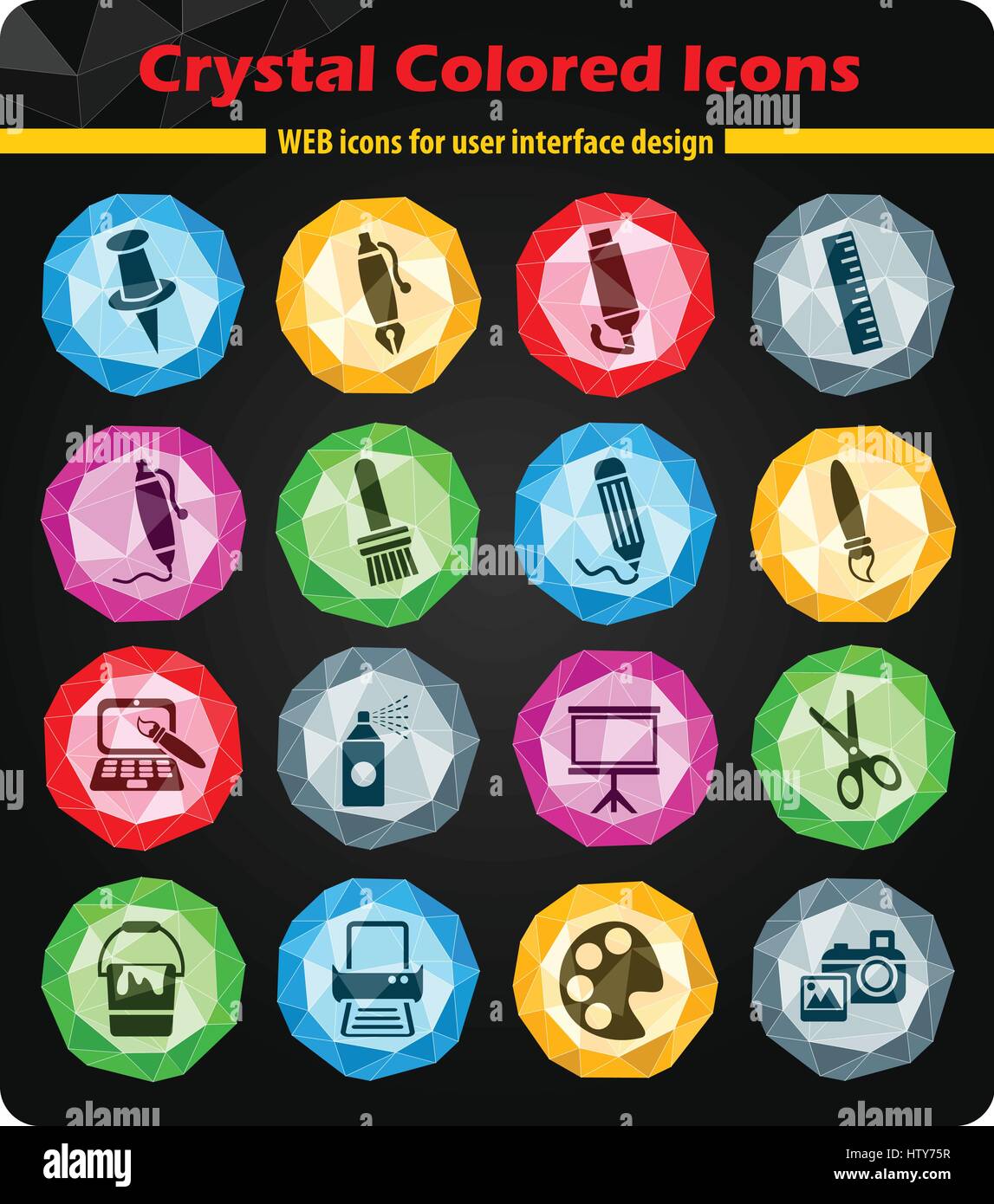 art tools web icons for user interface design Stock Vector Image & Art ...
