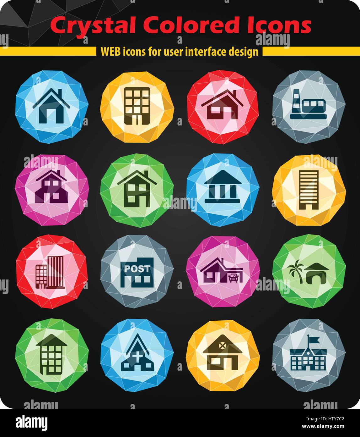 building web icons for user interface design Stock Vector Image & Art ...