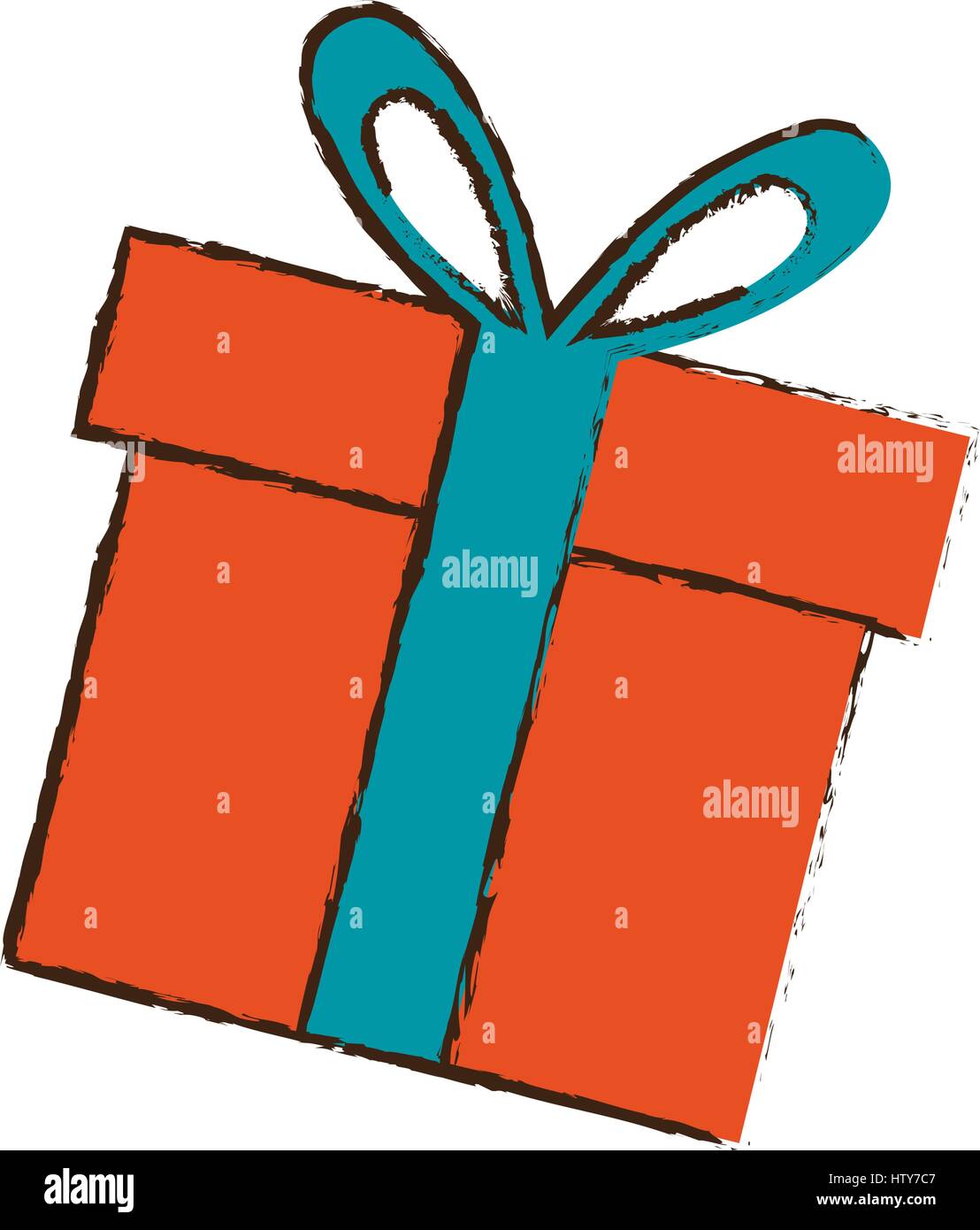 gift box present shop image Stock Vector