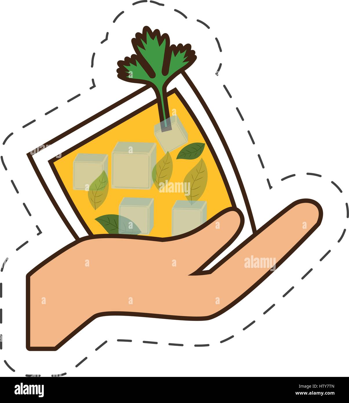 hand holding glass cup cocktail drink Stock Vector Image & Art - Alamy