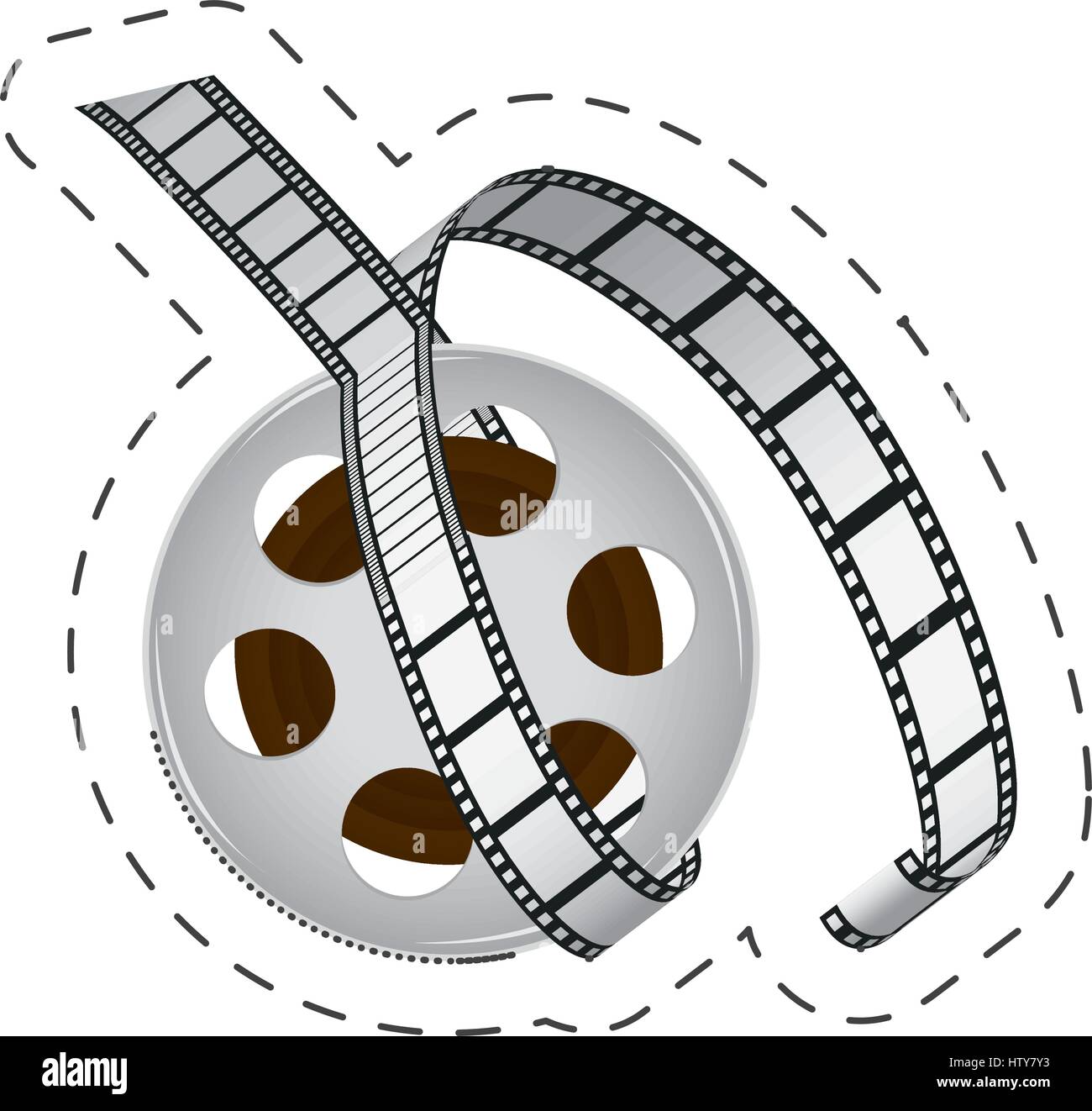 reel film strip cinema movie image Stock Vector Image & Art - Alamy