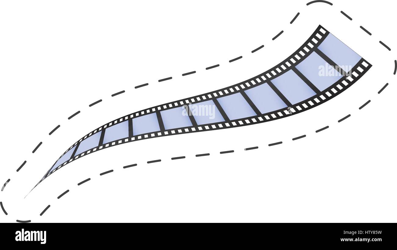 film strip roll movie image Stock Vector Image & Art Alamy